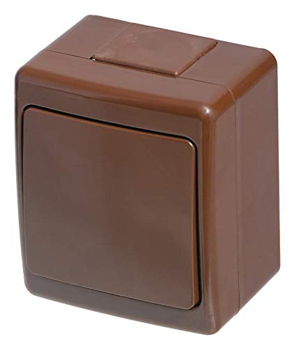 AUFPUTZ interruttore marrone IP44 Autosigillante per esterni