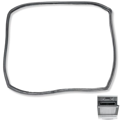 CHEFZOCO Junta Puerta Horno, Goma puerta de horno, Goma horno Universal, Medidas 430 mm ancho x 325 mm alto, Incluye 4 ganchos, Compatible con Bosch, Balay Constructa, Siemens y para Neff