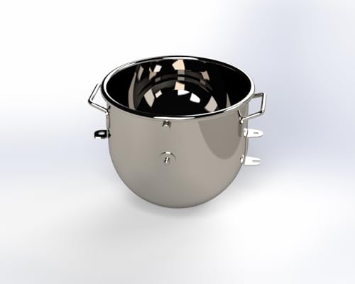 Tazón de Mezcla de Acero Inoxidable 20 QT CYL Corporation miniatura 1