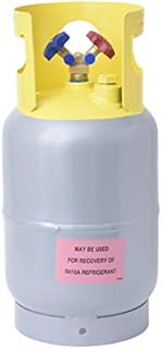 Flame King Refrigerant Recovery Cylinder Tank - Reusable - DOT Compliant - Y-Valve Liquid/Vapor - 30 LB Pound , Gray