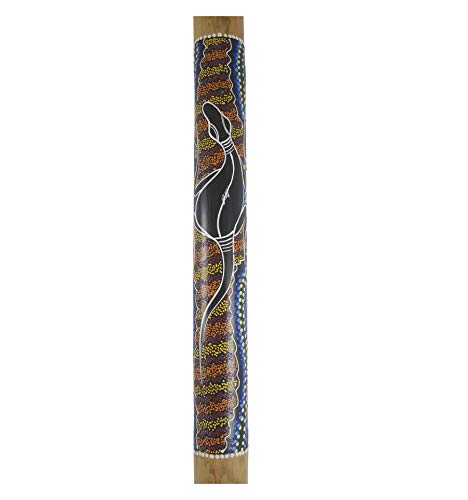 Didgeridoo en Bambou peint motif Salamandre -120cm