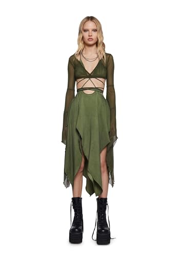 dollskill mesh dress Dolls Kill Echo Asymmetrical Wrap by Darker WAVS, Green, XX-Small : Clothing, Shoes & Jewelry rhinestone embellishments Florals, florals, and more Color:Crimson Pink ethereal vibe.