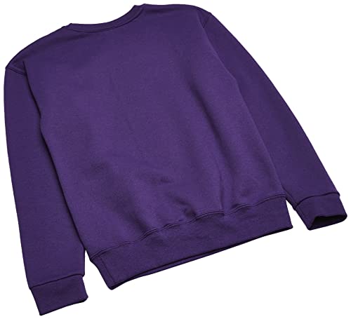 Jerzees Youth Fleece Crew Sweatshirt, Deep Purple, X-Large4