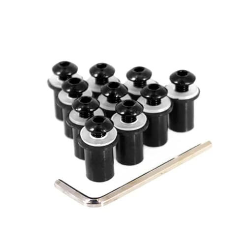 Tornillos cúpula moto M5 5mm tornillos tuerca parabrisas negro para HP4 y S1000R