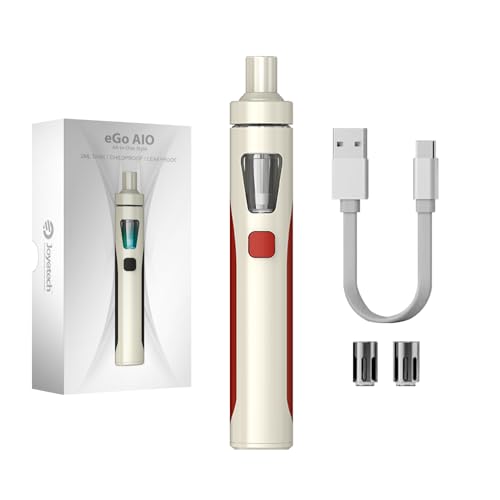 Joyetech Ego Aio Kit Original 2 Ml 1500 Mah Batería Antifugas Sistema De Bloqueo De Tanque A Prueba De Niños Dispositivo De Vapeo De Estilo Todo En Uno Sin Nicotina Rojo Blanco Joyetech Ego Aio Kit Original 2 Ml 1500 Mah Batería Antifugas Sistema De Bloqueo De Tanque A Prueba De Niños Dispositivo De Vapeo De Estilo Todo En Uno Sin Nicotina Rojo Blanco