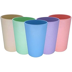 DLF.DONGLINFENG Wheat Straw Unbreakable Cup (17 Ounces)-Reus