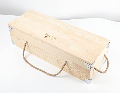 HAWOK Cast Iron Camp Pie Iron Jaffle iron set of 10 with Wooden Box…