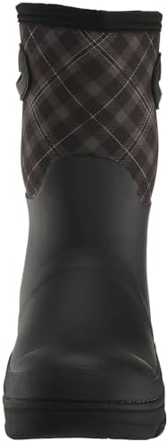 Western Chief Women's Polarprene Mid Boot Snow, Plaid Black, 6 | Image 1