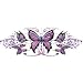 Pilot LT-00436 Purple Tribal Butterfly Graphic Lethal Threat Decal