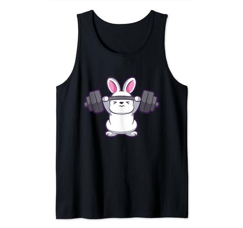 Bunny Lifting Weights Tank Top