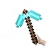 (2 Count) Foam Blue Diamond Sword & Pickaxe for Boys and Girls Combo (Set Of 2)