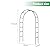 7.9 Ft H x 4.6 Ft W White Metal Pergola Arbor for Various Climbing Plant Wedding Garden Arch Bridal Party Decoration Wide Arbor