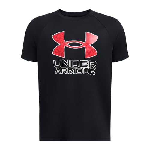 Image of Under Armour Boys' Tech Hybrid Printed Fill Short-Sleeve T-Shirt
