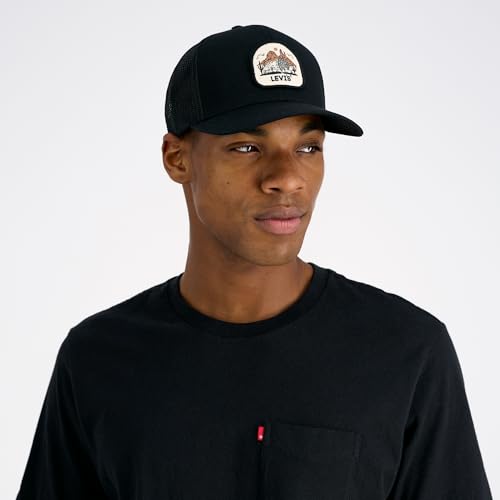 Image of Levi's Men's Classic Style Logo Trucker Hat - Adjustable Lightweight