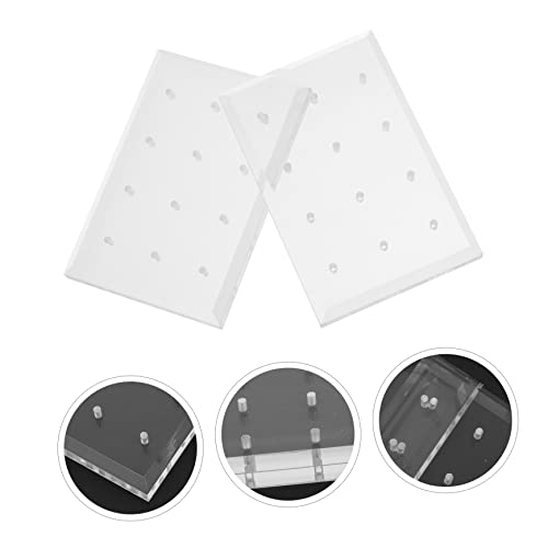 Base acrílica para manicura 2 piezas transparente miniatura 6