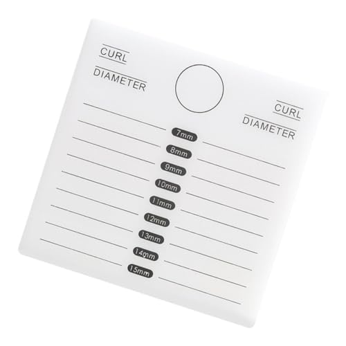 COLLBATH Support Cils Blanc Acrylique pour Extensions de Cils Plateau Porte-adhésif avec Numérotation Claire Accessoire Professionnel pour Salon et Usage Maison