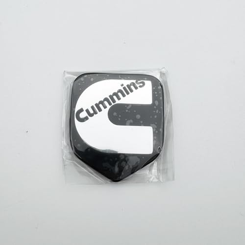 Image of 1Pc Compatible with 2nd Gen 94-02 Front Grille Head Cummin Emblem 3D Badge NamePlate (Black Chrome)