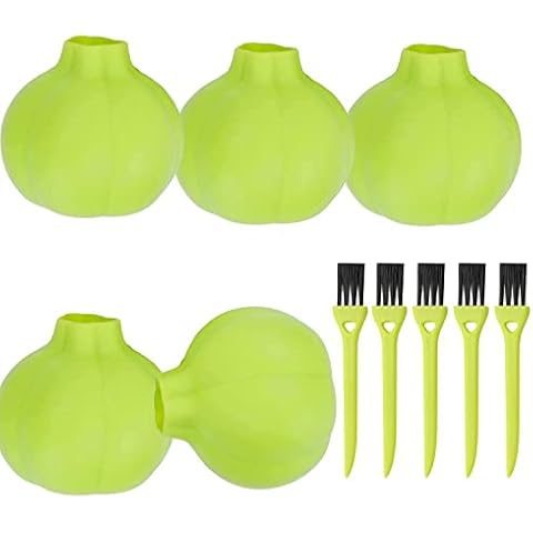 Silicone Garlic Peeler Garlic Peeling,Suuwwn Food Grade Silicone Peeler Sturdy Thick Peels Multiple Cloves of Garlic in Seconds Kitchen Tools Easy Roll Garlic Peeling and Brush 10pcs Cover