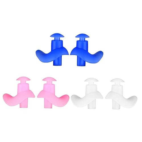 Ipetboom Kids Swimming Ear Plugs 3 Pairs of Soft Waterproof Silicone Ear Protectors for Water Sports