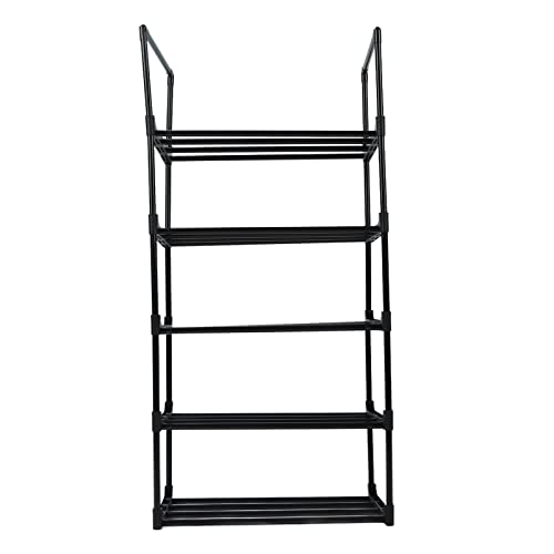 YONGZURA Zapatero Multifuncional de Gran Capacidad, Zapatero Resistente para Armario, Dormitorio, Entrada (1 Columna 5 Capas)