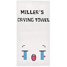 Sinestour Crying Face Personalized Hand Towel Face Towel for Bath Room Decor and Sports Gym Yoga Kitchen Hotel Custom Fingertip Towel Soft Highly Absorbent