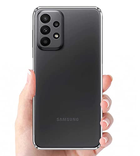 Image of Transparent Soft Silicone TPU Flexible Back Cover Compatible with Samsung Galaxy A23