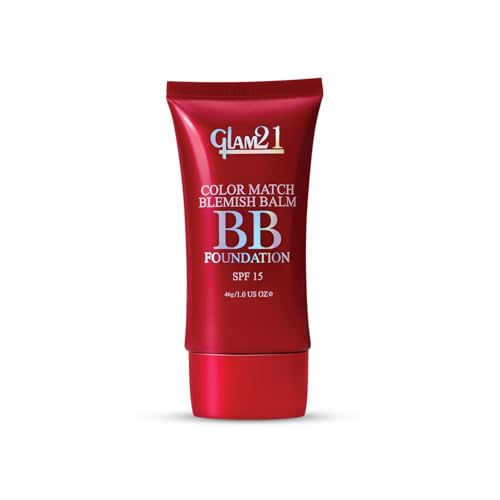 Image of Glam 21 Color Match BB Foundation SPF15 I Dual Purpose of Foundation & Sunscreen Blemish-free Glow |Non-cakey Daily Use | Non-greasy & Lightweight | Long-lasting Radiant Makeover| 46gm - 02 Honey Drop