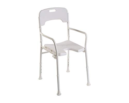 Duschstuhl DSF 130, faltbar m. Ausschn.,weiß(Drive Medical), Badehilfen Cover