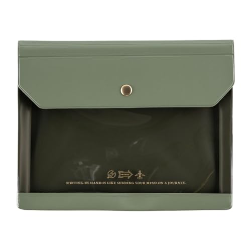 Porte-documents A6 Hobonichi Alettone avec poches multiples couleur olive