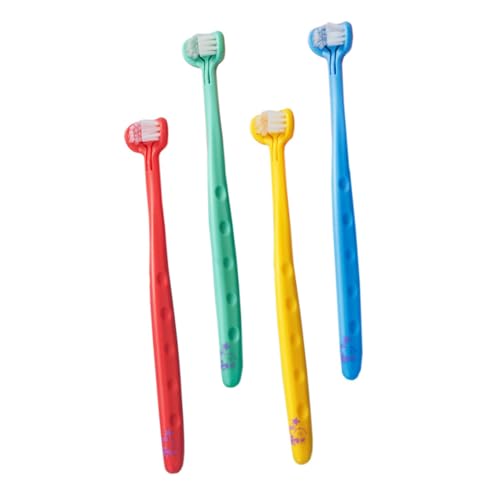 LRXIYODE 4 Piezas cepillo de dientes de entrenamiento para Blanco cepillo de dientes en forma de u para oral cepillo de dientes suave para cepillo de dientes pequeño