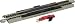 Bachmann Trains - Snap-Fit E-Z Track 9" Straight Terminal Rerailer w/Wire (1/card) - Nickel Silver Rail With Gray Roadbed - HO Scale