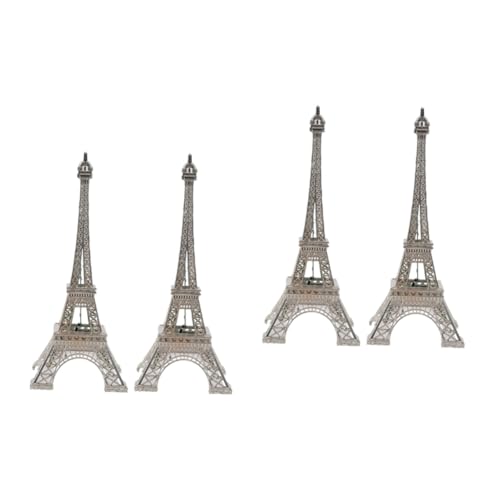 Tour Eiffel LED en lot de 4 pièces, lampes de table lumineuses pour la décoration de bureau