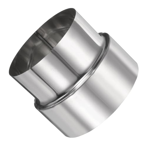 PATIKIL Reductor Adaptador Escape 3.9' DI A 3.5' DE, Acoplador Universal Conducto Redondo Para Tubos Estufa Acero Inoxidable, Para Calentadores Agua, Estufas Leña, Chimeneas Y Camping