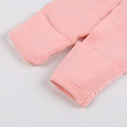 Image of Newborn Baby Knotted Gown, Super Soft Silky Infant Long Sleeve Sleeper for Baby Girl and Boy Sleeping Bag with Hat
