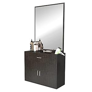 Artist hand Wall Mount Salon Station Styling Station Barber Beauty Spa Salon Equipment(Black)