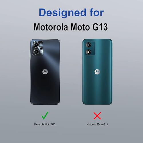 Image of amazon basics Back Case Cover for Motorola Moto G13 (TPU + PC Transparent)