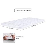 Pillow Top Solteiro Espuma D33 Hipoalergênico 88x188x5cm BF Colchões glide