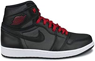 Jordan Air 1 Retro High OG, Black / Gym Red-black-white, 10