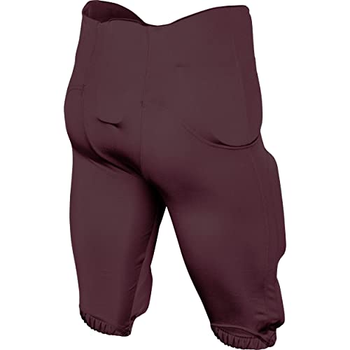 CHAMPRO Boys' Terminator 2 Integrated Youth Football Pants with Built-in Pads + Comfortable Fit + Water Resistant + Dura