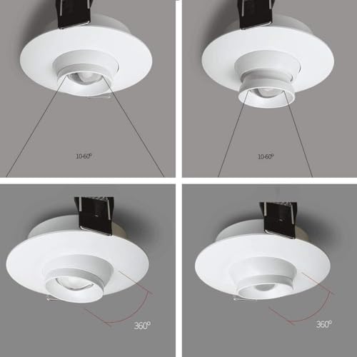Focos empotrables de 330 LM que eliminan sombras en vitrinas con luz ajustable 3W 7