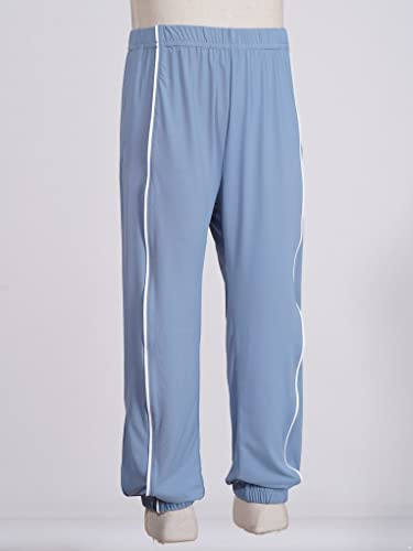 Mufeng Kids Boys Girls Smooth Breathable Elastic Waistband Harem Pants Fashion High Waist Sport Pants Sweatpants3