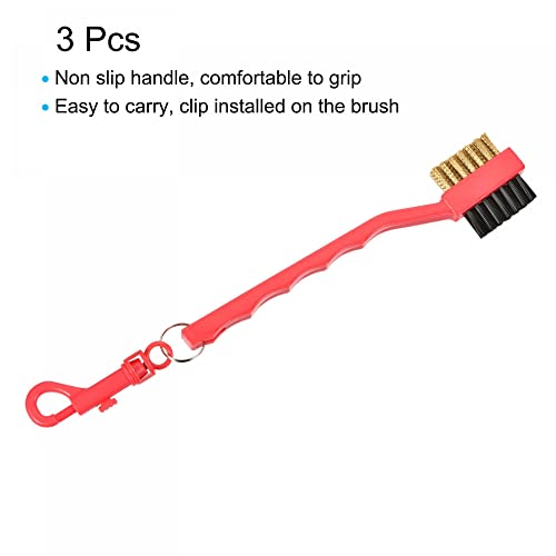 sourcing-map-Golf-Palos-Cepillo-Doble-Cara-Polvo-Limpieza-Ranura-Limpiador-con-Clip-Rojo-Paquete-de-3