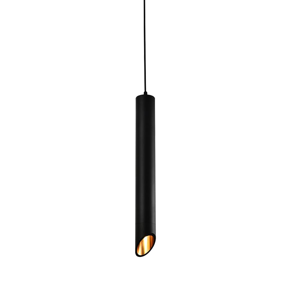 Lampa wisząca z ukośną rurką Czarna mini lampa wisząca do kuchni nad zlewem, Lampy wiszące LED w minimalistycznym stylu Światło punktowe Jadalnia Salon Lampa sufitowa na ladę barową