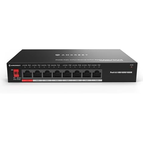 Amcrest 8-Port POE+ Switch Cover