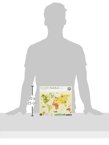 Petit Collage Floor Puzzle, Our World, 24-Pieces – Large Puzzle For Kids, Completed Map Puzzle Measures 18” X 24” – Makes A Great Gift Idea For Ages 3+ #TOP4