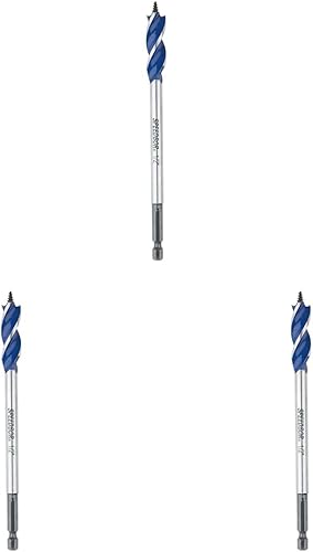 Vista 19 de IRWIN SPEEDBOR 3041015 - Broca para madera con tres flautas, 7/16 pulgadas, color negro