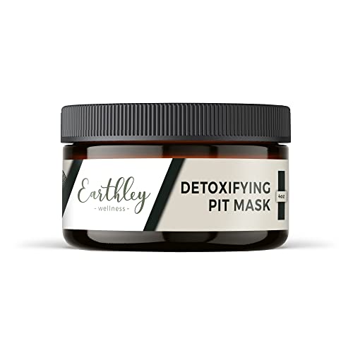 Earthley Wellness Detoxifying Pit Mask, All Natural Deodorant, Gluten Free, Eliminates Scent, Improves Pit Health (4Oz.) #TOP5