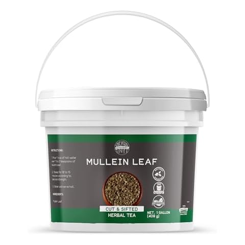 Birch & Meadow 1 Gallon of Mullein Leaf, Cut & Sifted, Herbal Tea Cover