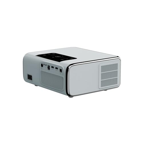 Image of BORSSO Crystal Edge, Android 12 (2GB+16GB), 4K HDR10, Dolby Digital, Semi Closed Engine, 4K Projector for Home, Ultra Bright 1100 ANSI, Full Automatic (OA+AF+TILT), HDMI ARC, BT 5.2, Dual WiFi 6, 3D