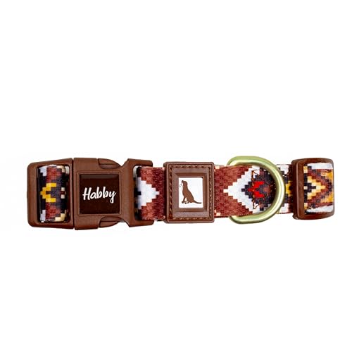 Hundehalsband Bunte & Stilvolle Hundehalsband - Aus Recyceltem Material - 25mm (25mm, Ethnic)